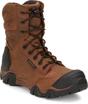 Chippewa Boots 8 Cross Terrain W P Brown Nano Comp Toe in Brown